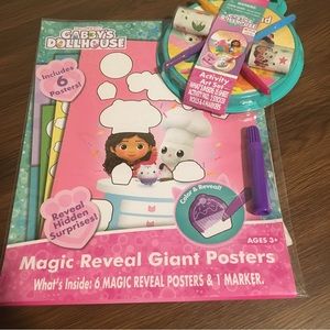 Gabby’s Dollhouse Magic reveal poster and activity set